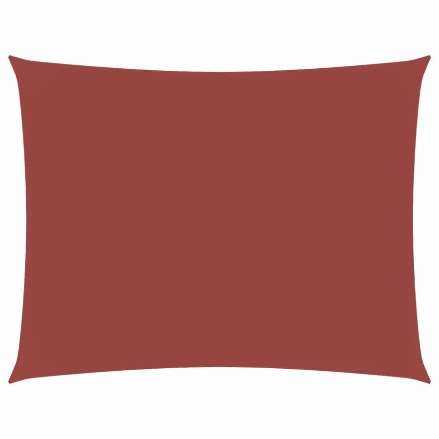 Voile de parasol tissu oxford rectangulaire 3x4 m terre cuite - 2
