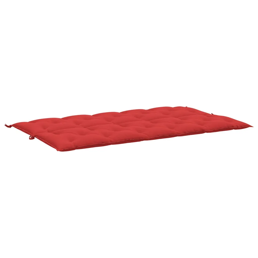Coussin de banc de jardin rouge 180x(50+50)x7 cm tissu oxford - 5