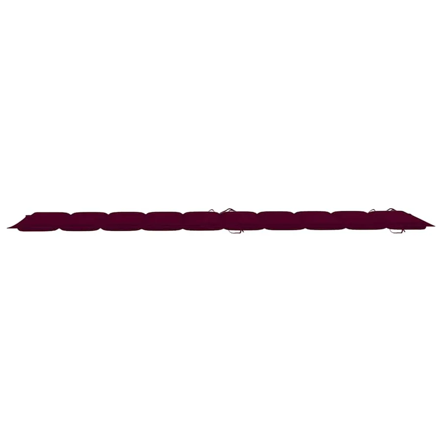 Chaise longue de jardin avec coussin Bois d'acacia solide - 12
