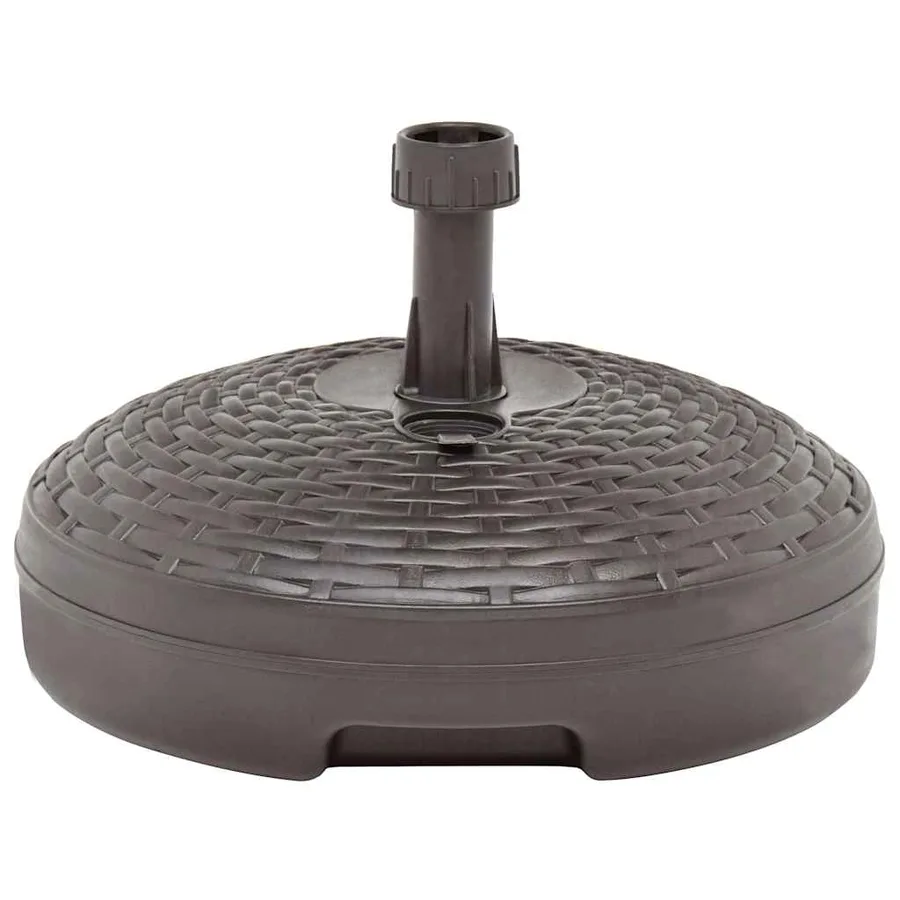 Socle de parasol rempli de sable/d'eau 20 L Plastique rotin - 2