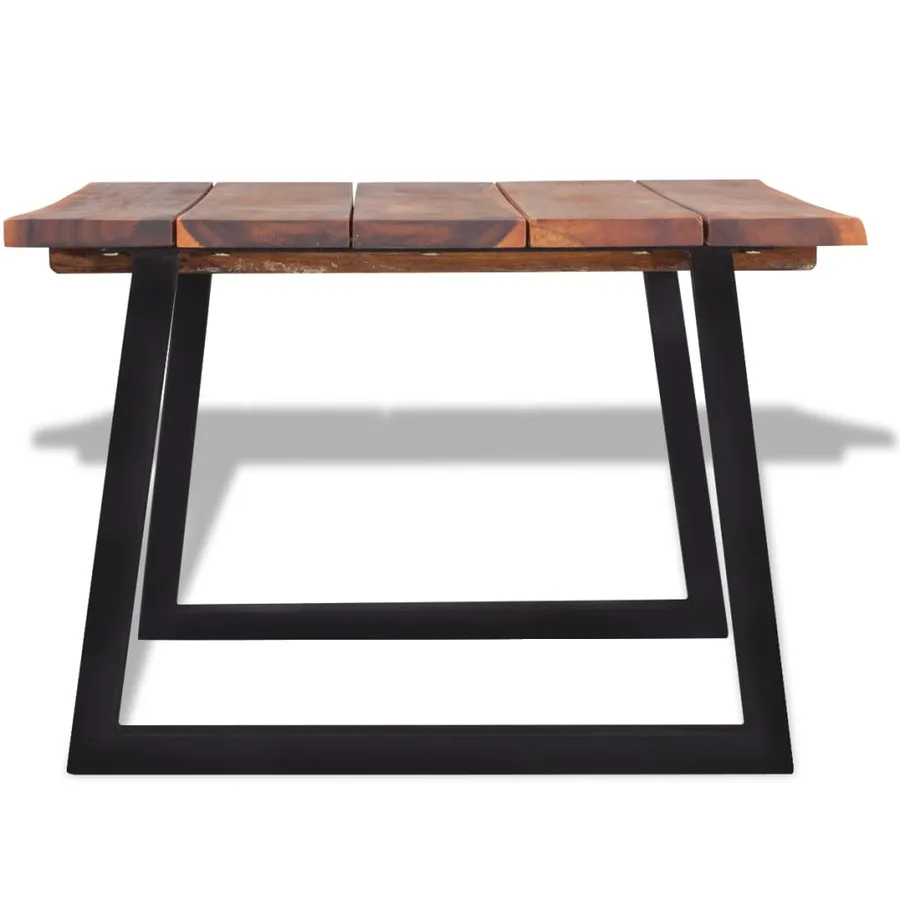 Table basse Bois d'acacia massif 110x60x40 cm - 4