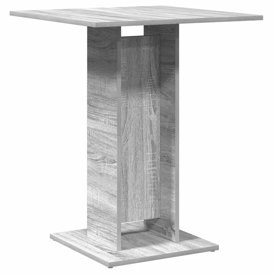 Table de bistro Sonoma gris 60x60x75 cm Bois d'ingénierie - 2