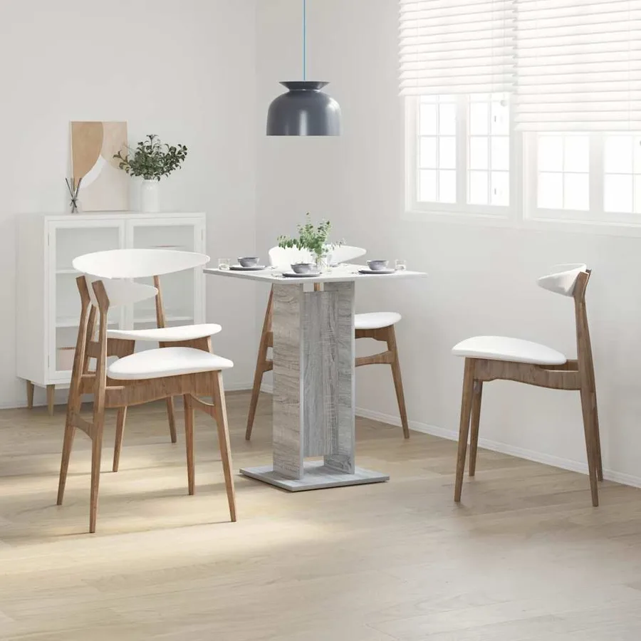 Table de bistro Sonoma gris 60x60x75 cm Bois d'ingénierie - 3