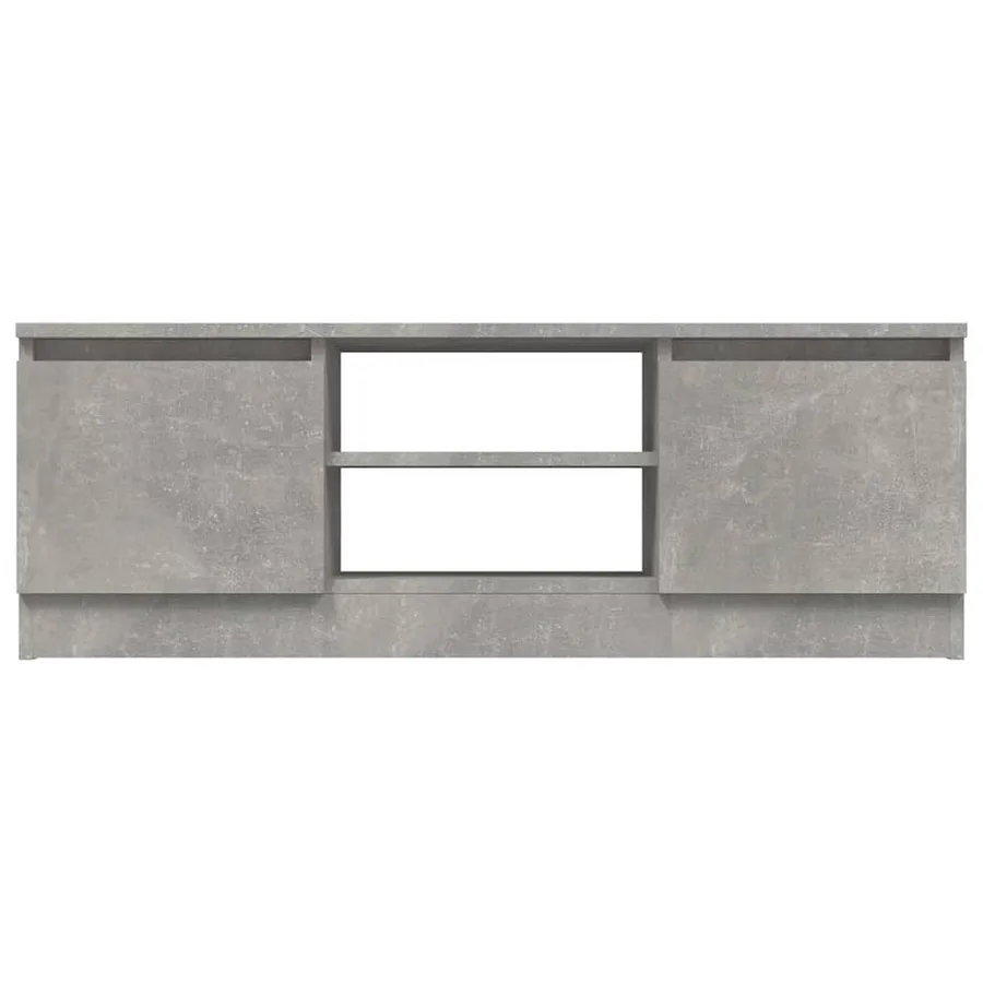 Meuble TV avec porte Gris béton 102x30x36 cm - 5