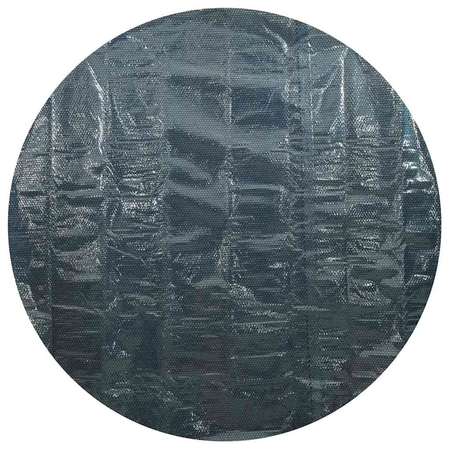 Film solaire de piscine flottant PE 455 cm Noir et bleu - 5