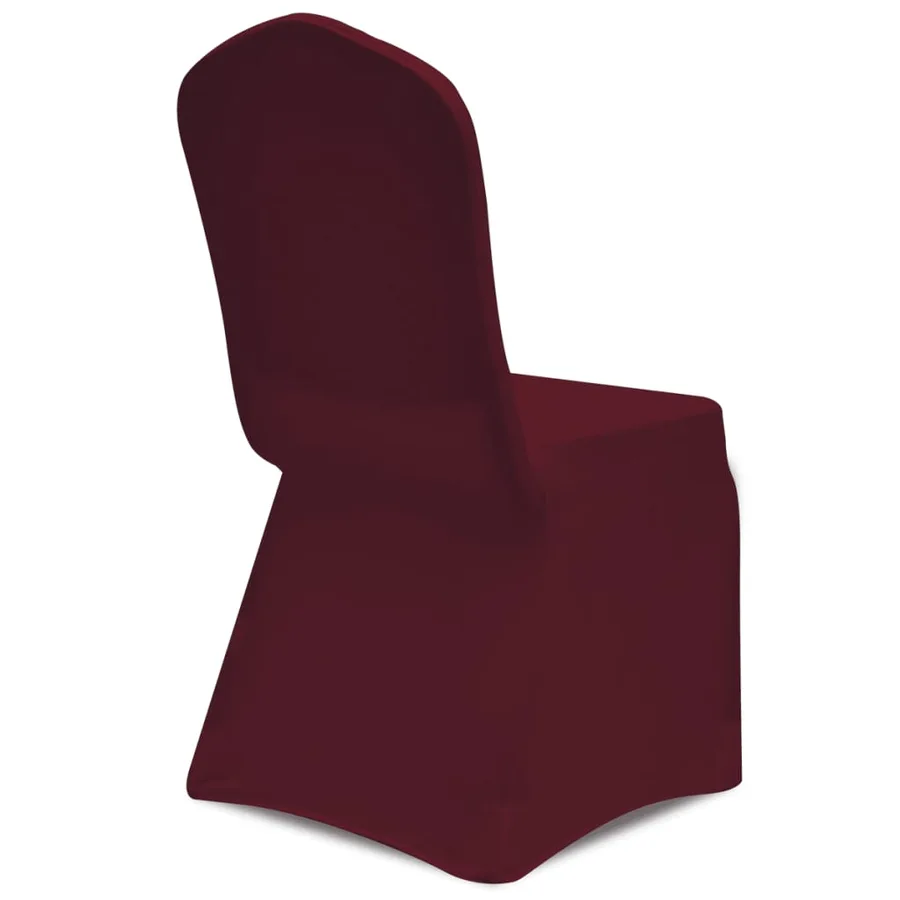 Housses élastiques de chaise Bordeaux 12 pcs - 6