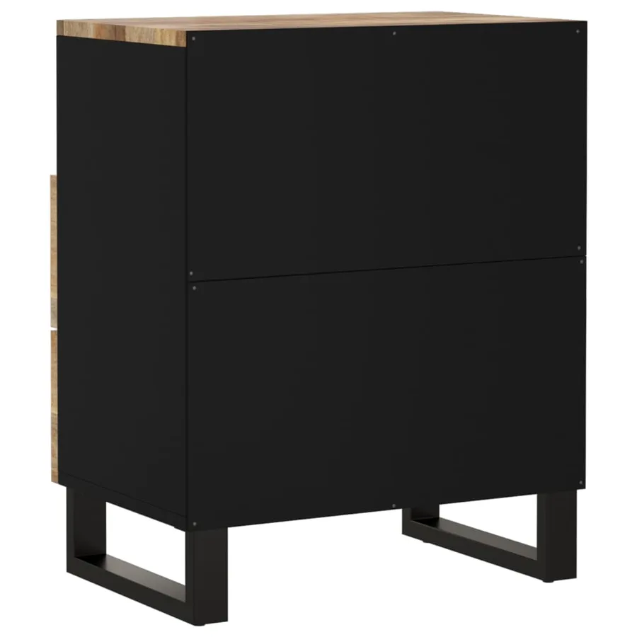 Table de chevet 50x33x62 cm Bois de manguier et d'ingénierie - 5