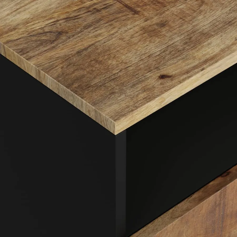 Table de chevet 50x33x62 cm Bois de manguier et d'ingénierie - 6