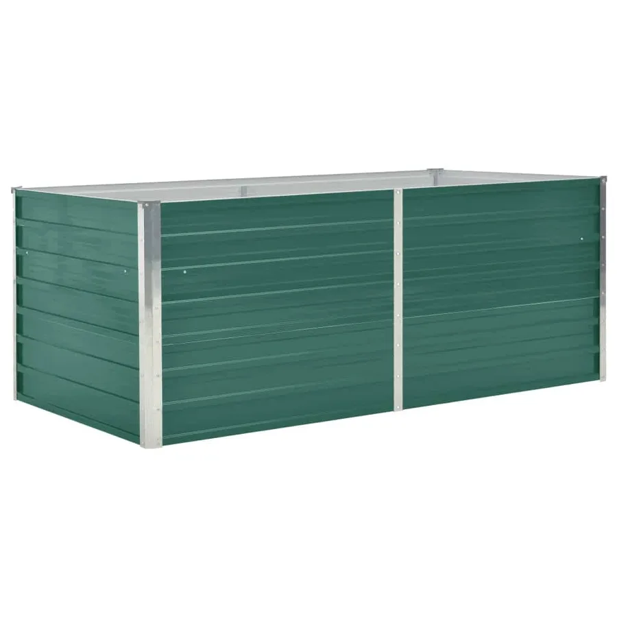 Jardinière 160 x 80 x 45 cm Acier galvanisé Vert - 2