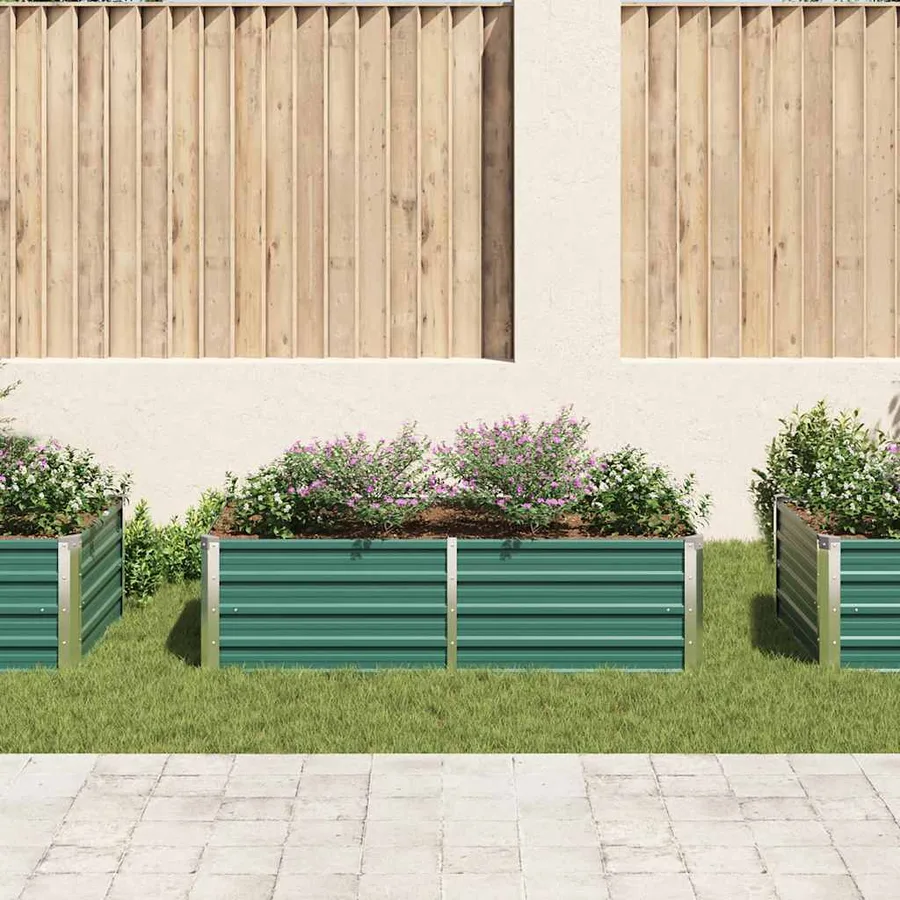 Jardinière 160 x 80 x 45 cm Acier galvanisé Vert - 3