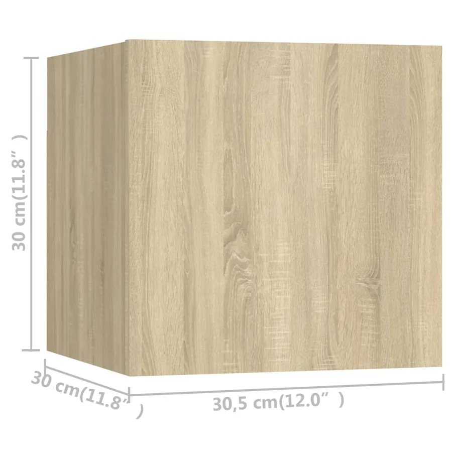 Ensemble de meubles TV 6 pcs Chêne sonoma Bois d'ingénierie - 13