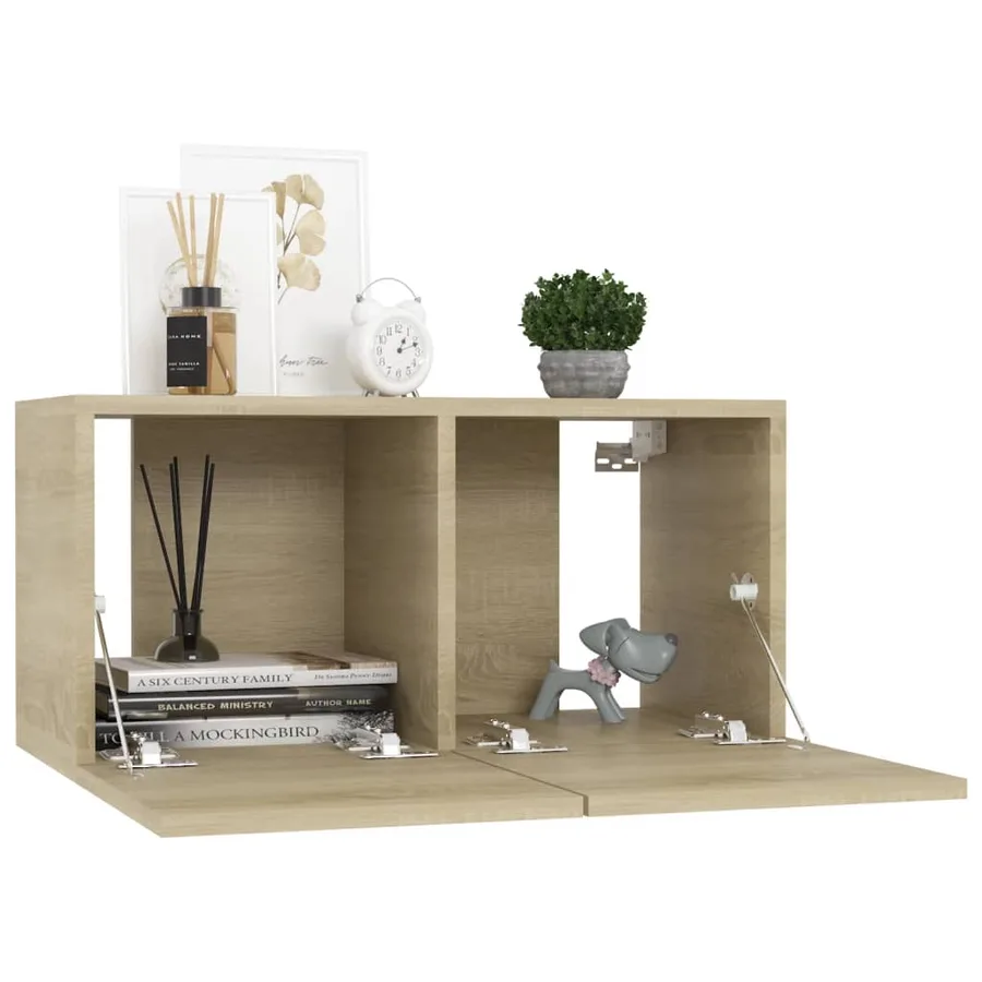 Ensemble de meubles TV 6 pcs Chêne sonoma Bois d'ingénierie - 4