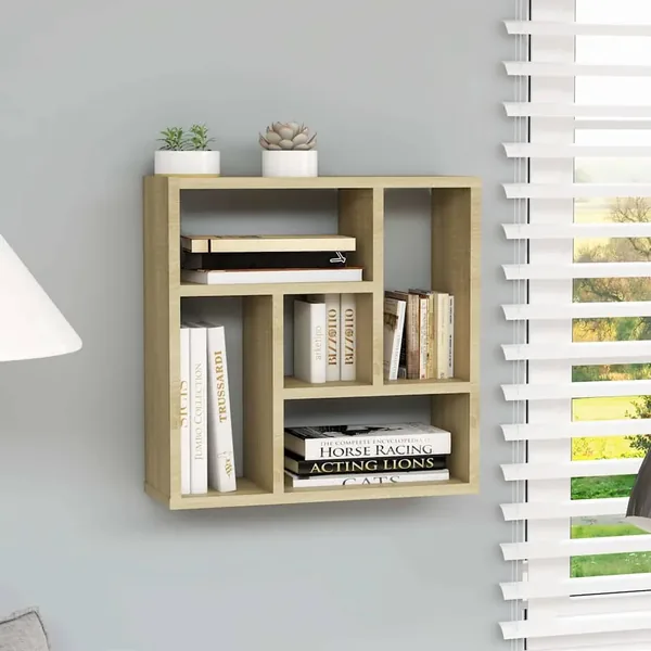 Étagère murale Chêne sonoma 45x16x45 cm Bois d’ingénierie
