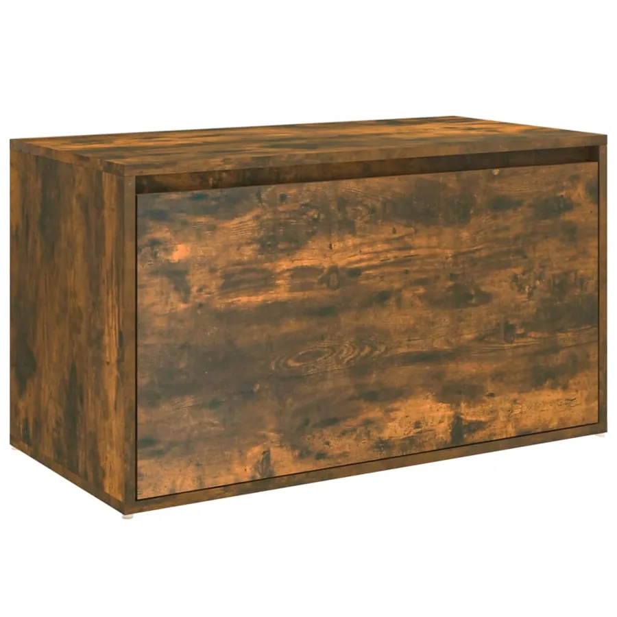 Banc d'entrée 80x40x45 cm Chêne fumé Bois d'ingénierie - 2