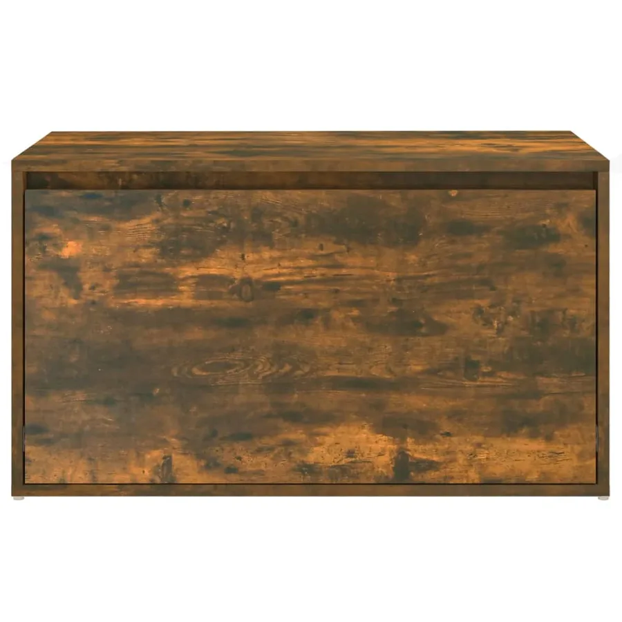 Banc d'entrée 80x40x45 cm Chêne fumé Bois d'ingénierie - 6