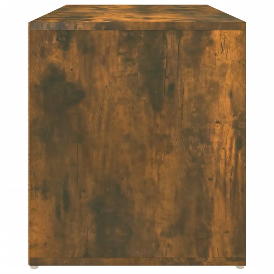 Banc d'entrée 80x40x45 cm Chêne fumé Bois d'ingénierie - 8