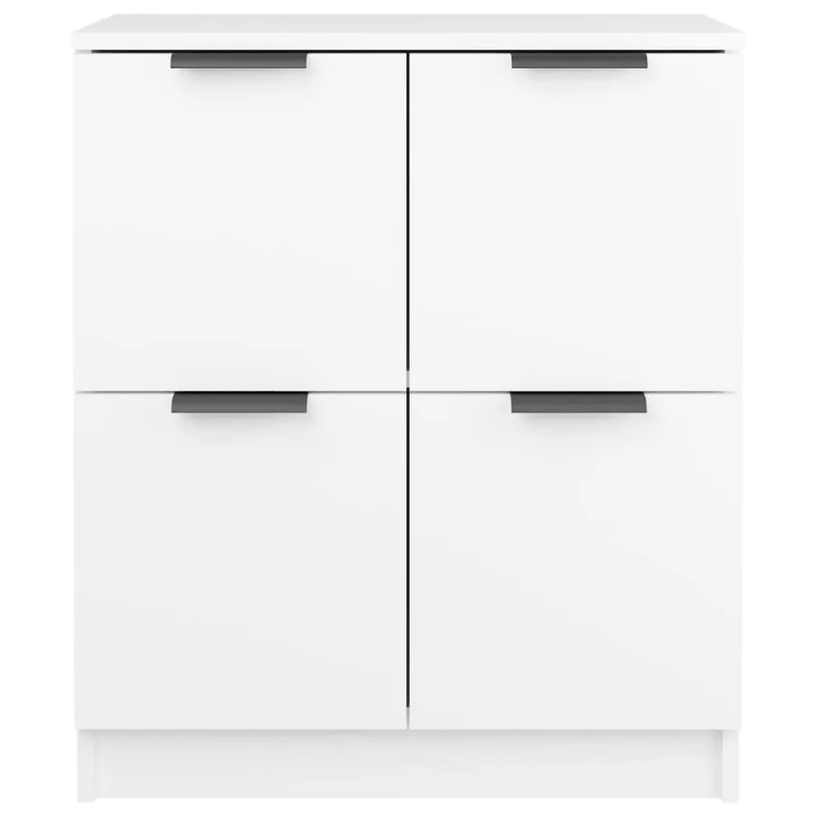 Buffet Blanc 60x30x70 cm Bois d'ingénierie - 5