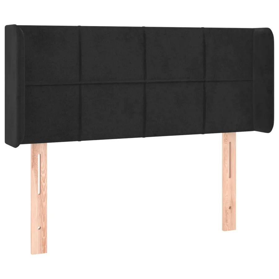 Tête de lit à LED Noir 103x16x78/88 cm Velours - 3