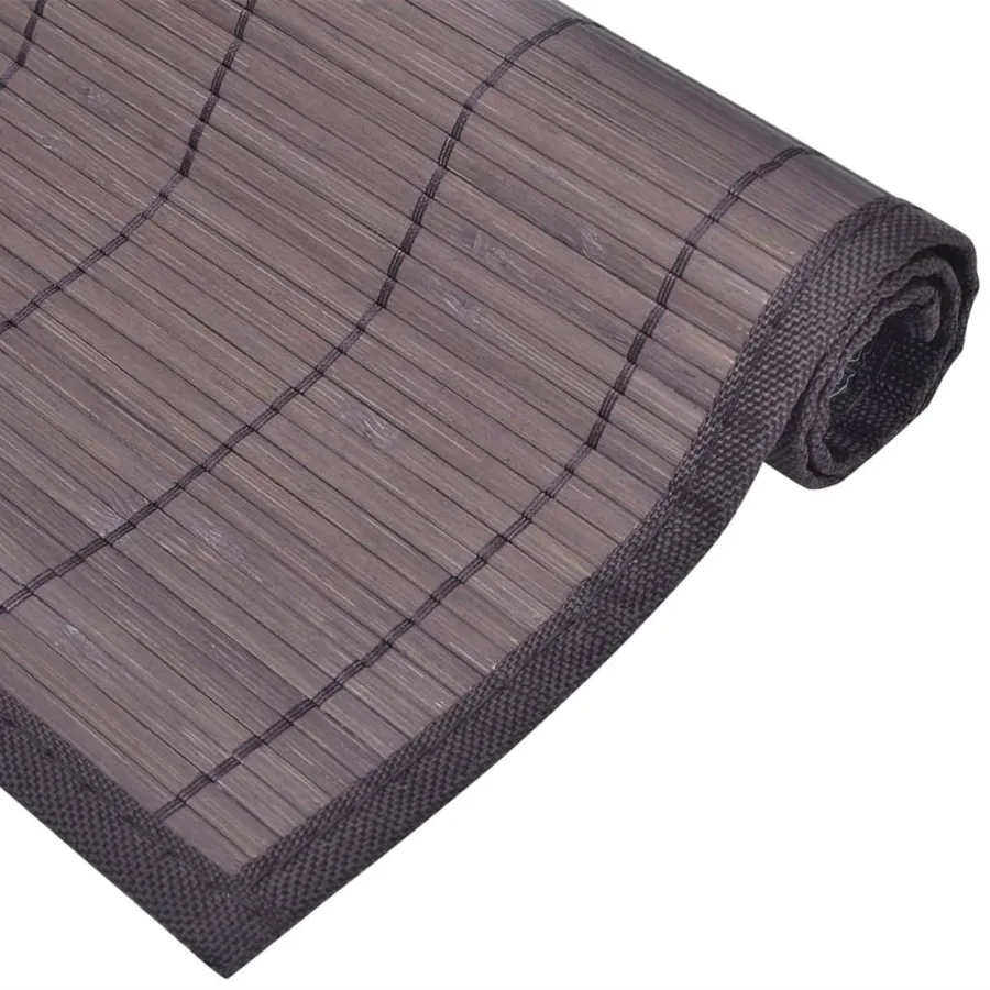Napperons 6 pcs Bambou 30x45 cm Marron foncé - 4