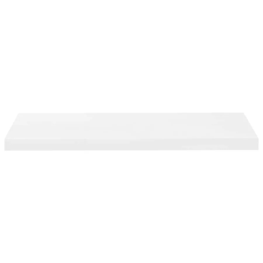 Étagère murale flottante Blanc brillant 80x23,5x3,8 cm MDF - 6