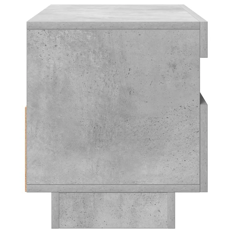 Meuble TV avec lumières LED gris béton 80x35x40 cm - 8