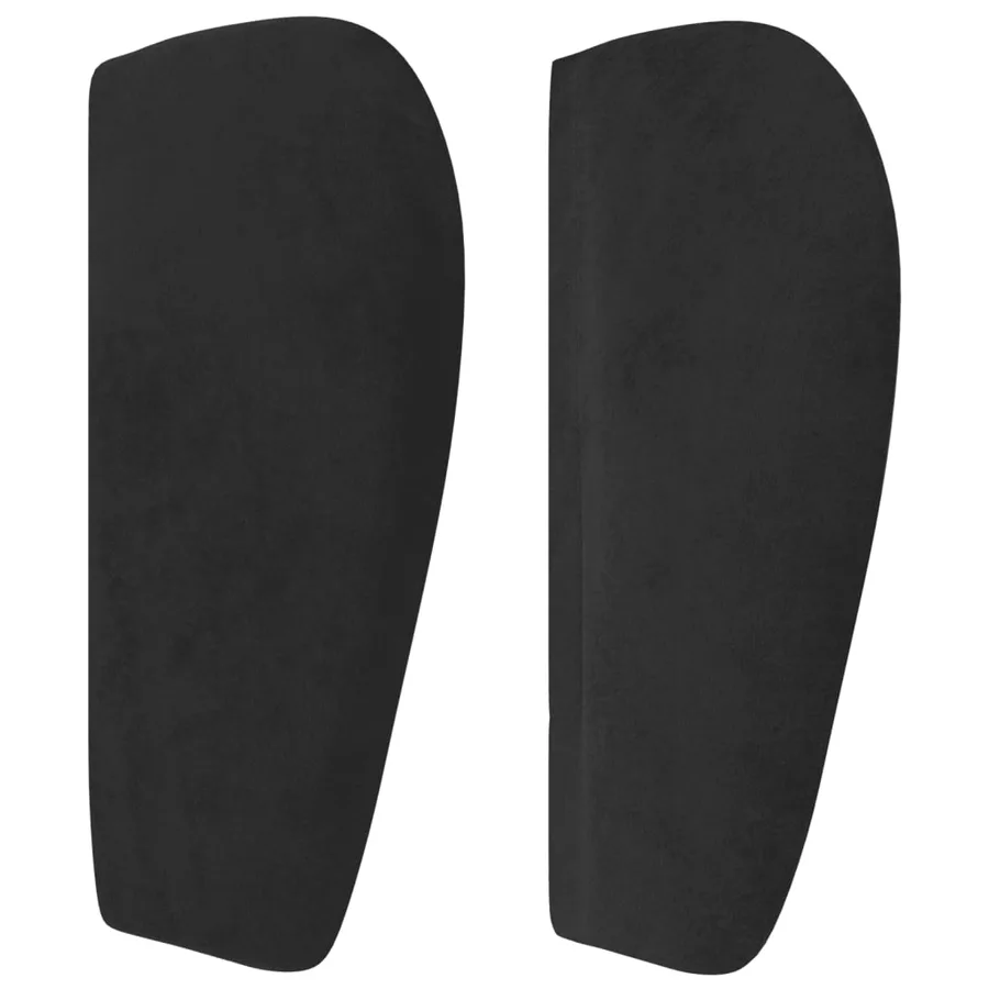 Tête de lit avec oreilles Noir 103x23x78/88 cm Velours - 4