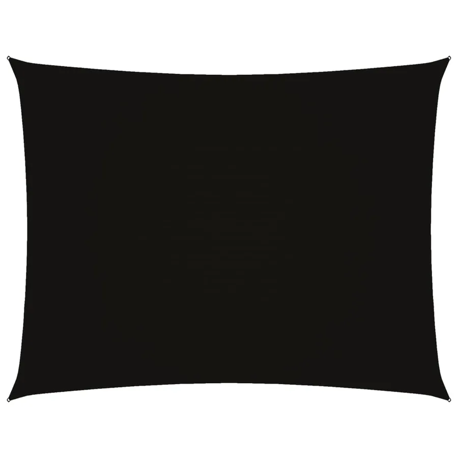 Voile de parasol tissu oxford rectangulaire 3x4,5 m noir - 2