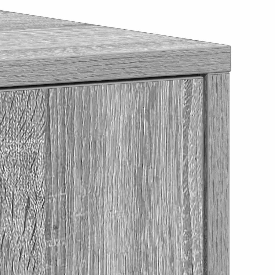 Armoire de bain Sonoma gris 30x30x183,5 cm Bois d'ingénierie - 11
