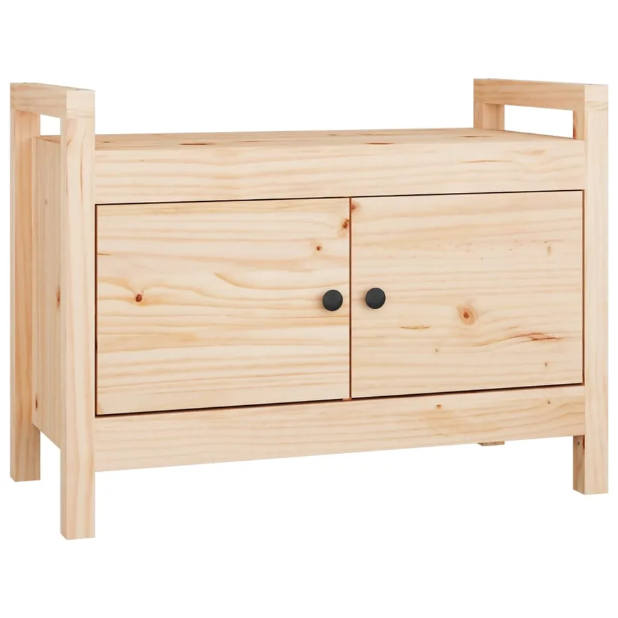 Banc d'entrée 80x40x60 cm Bois de pin massif - 2
