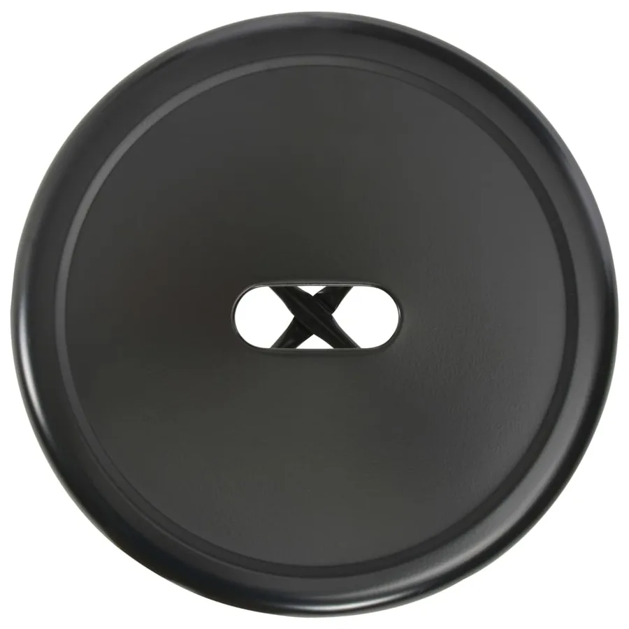 Tabourets de bar lot de 2 noir acier - 6