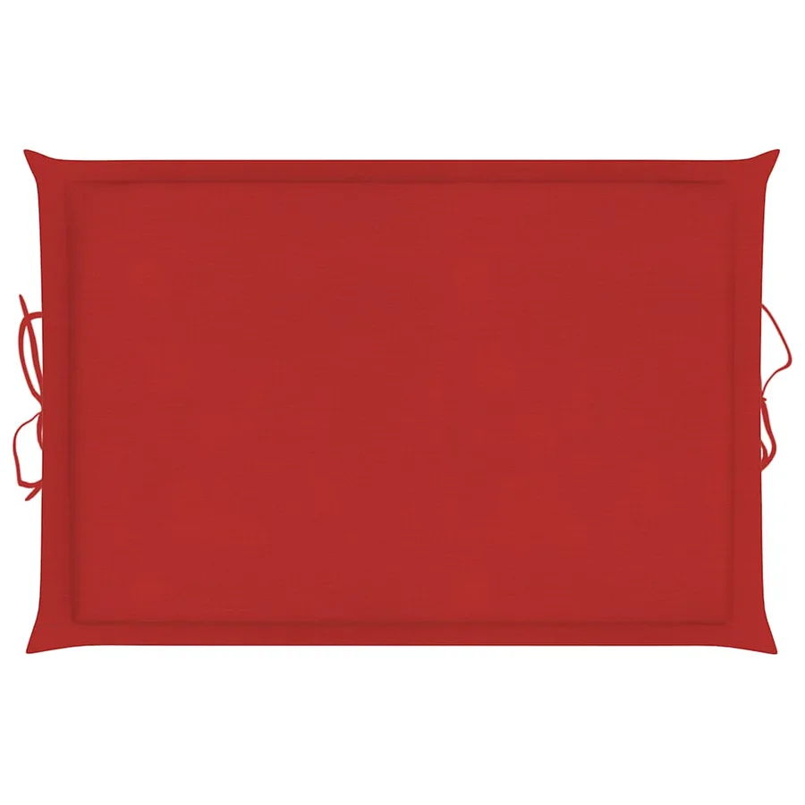 Chaise longue à bascule avec coussin Bois de teck solide - 17