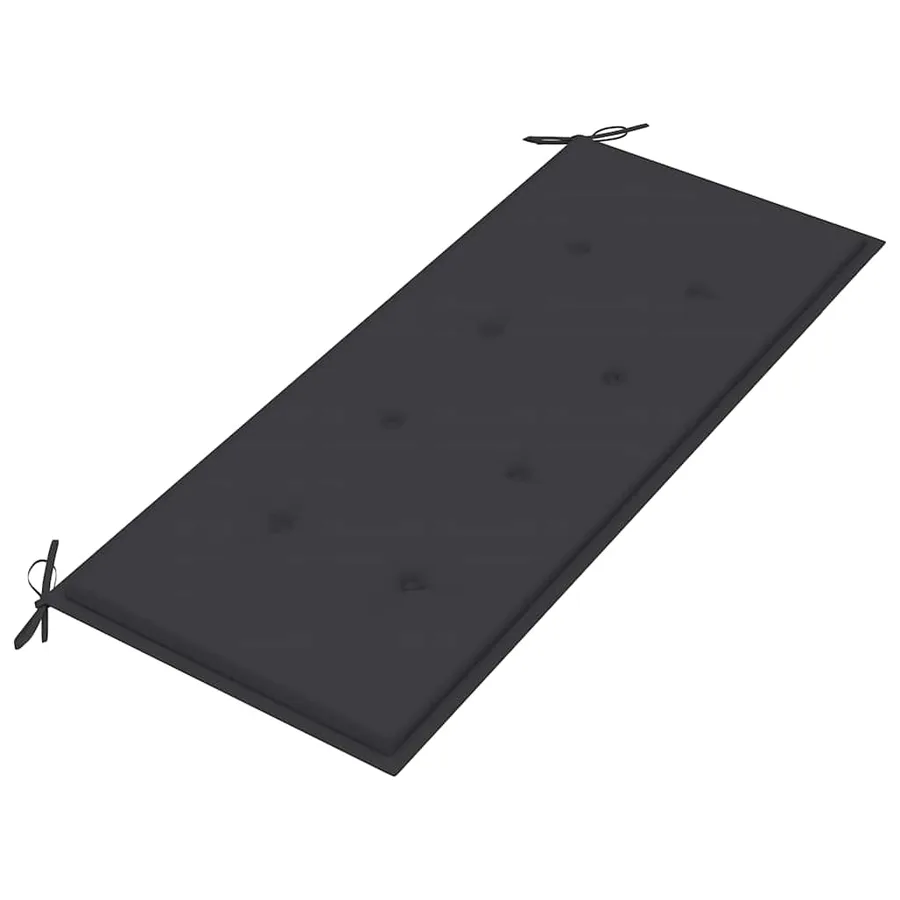 Banc de jardin 2 places avec coussin 120 cm Gris Eucalyptus - 7