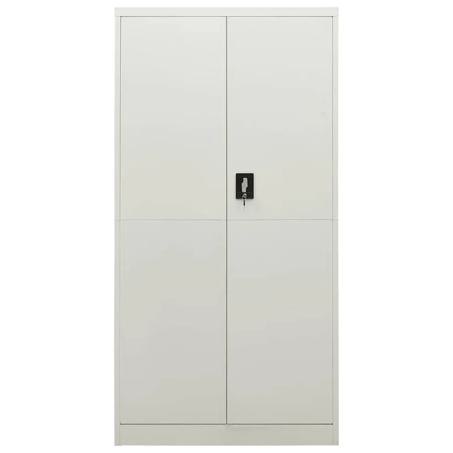 Armoire à casiers Gris clair 90x40x180 cm Acier - 2