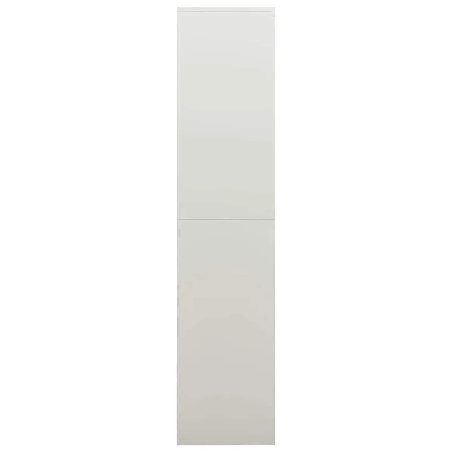 Armoire à casiers Gris clair 90x40x180 cm Acier - 3