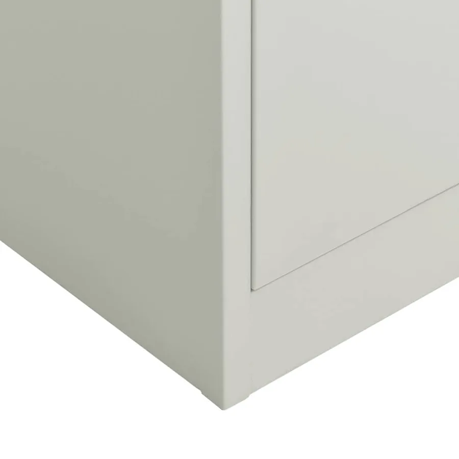 Armoire à casiers Gris clair 90x40x180 cm Acier - 6