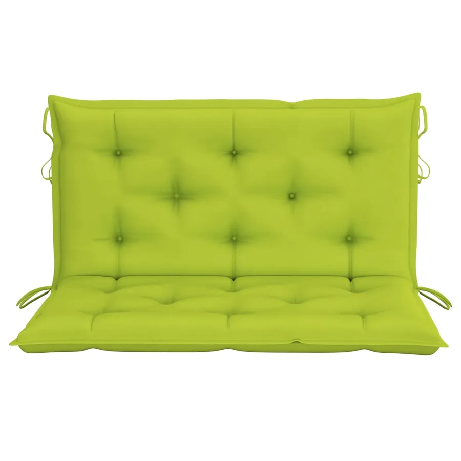 Balancelle 2 places feuilles de palmier et coussin 202cm Bambou - 7