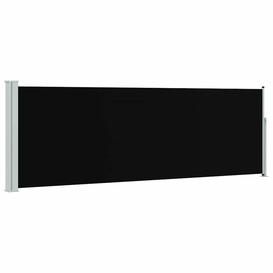 Auvent latéral rétractable de patio 100x300 cm Noir - 2