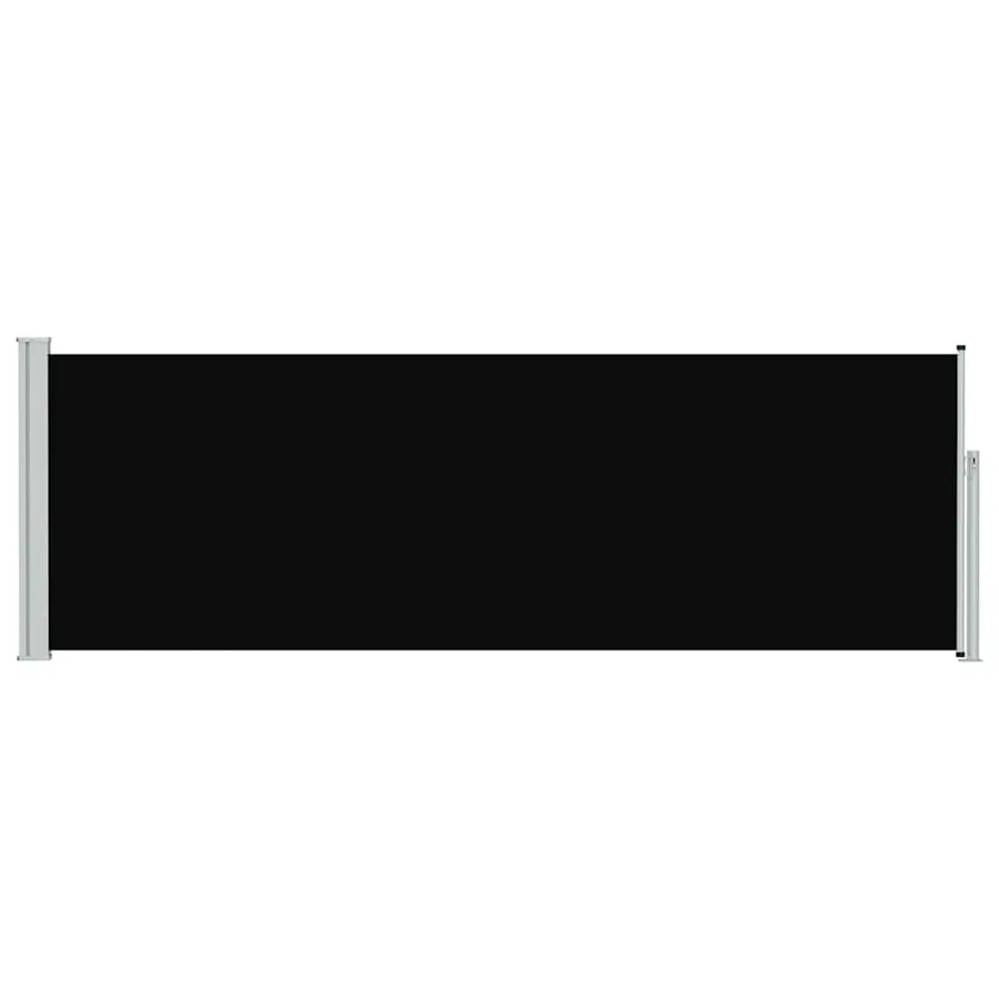 Auvent latéral rétractable de patio 100x300 cm Noir - 4