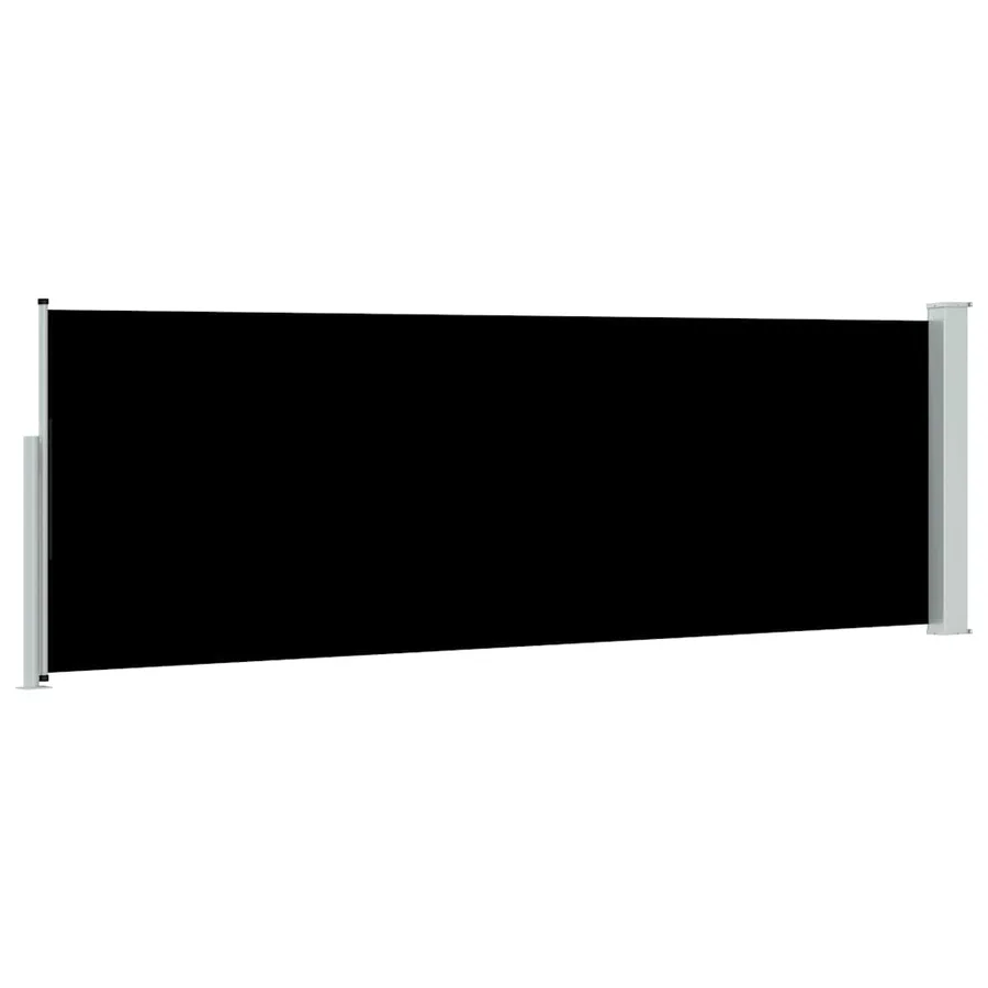 Auvent latéral rétractable de patio 100x300 cm Noir - 6