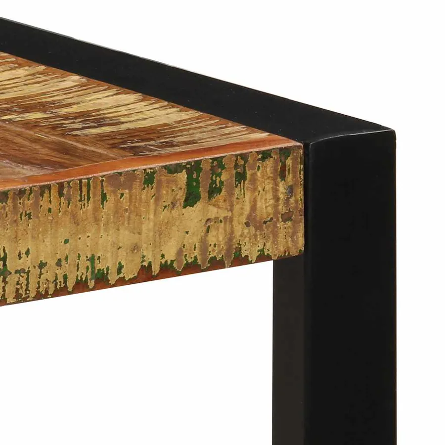 Table à manger 140x70x75 cm Bois de récupération massif - 5