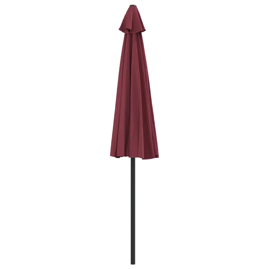 Parasol de balcon mât en aluminium Bordeaux 270x144x222 cm Demi - 5