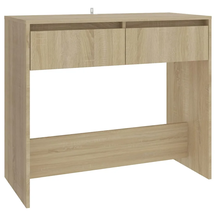 Table console chêne sonoma 89x41x76,5 cm bois d'ingénierie - 7