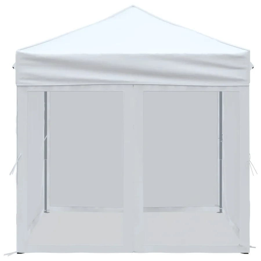 Tente de réception pliable avec parois Blanc 2x2 m - 4