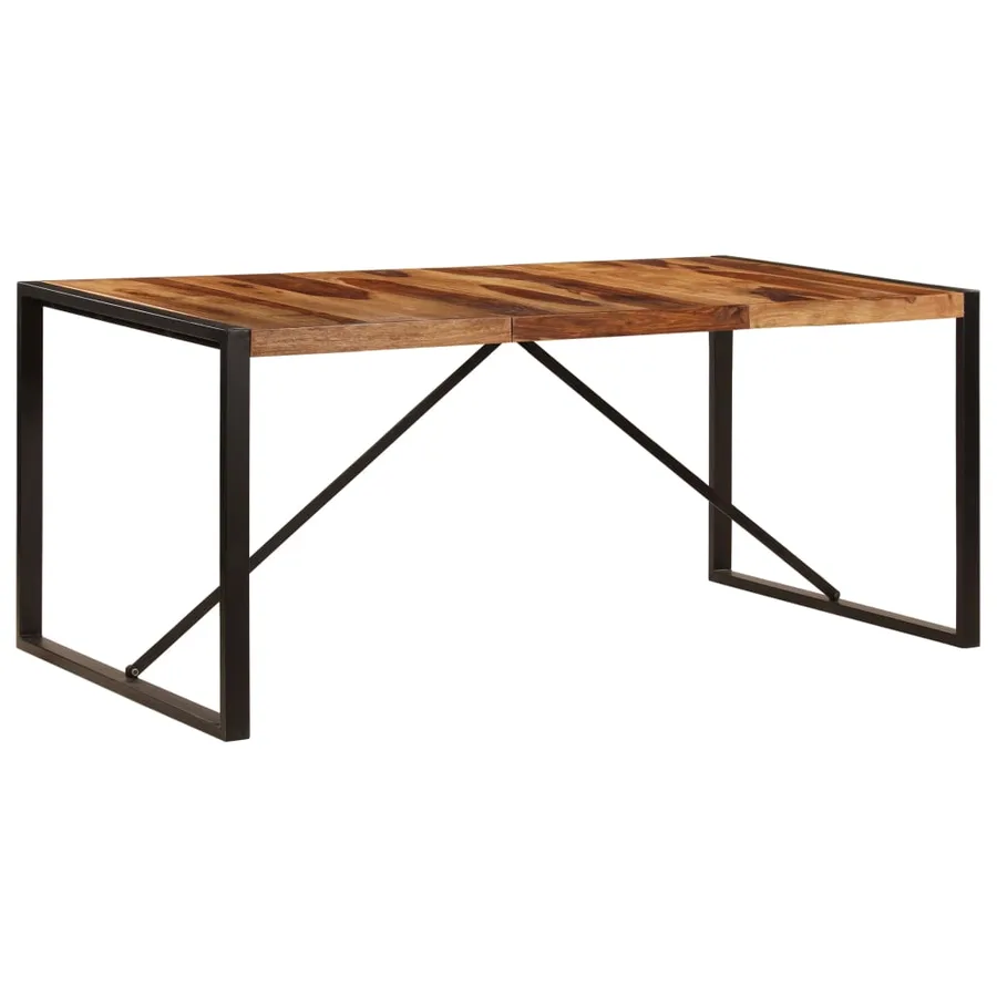 Table de salle à manger 180x90x75 cm Bois de Sesham solide - 11