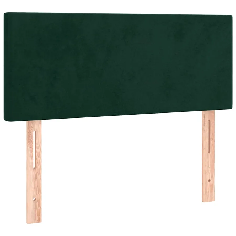 Sommier à lattes de lit et matelas Vert foncé 120x200cm Velours - 6
