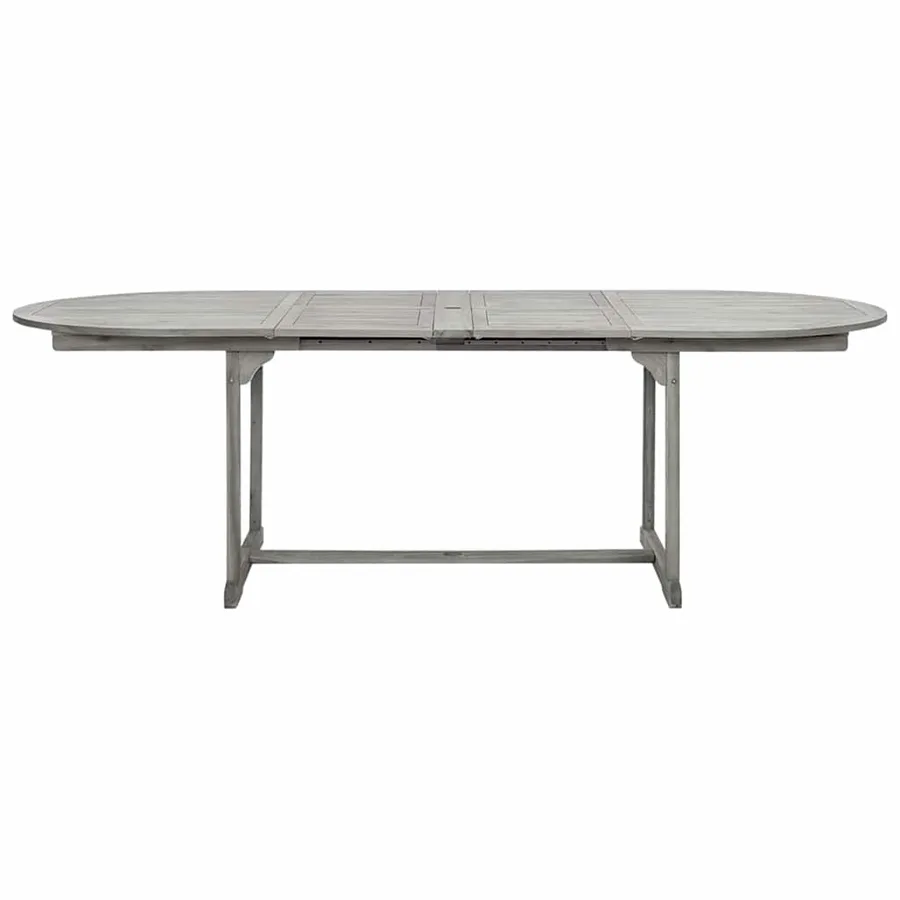 Table à dîner de jardin (160-240)x100x75cm Bois d'acacia massif - 5