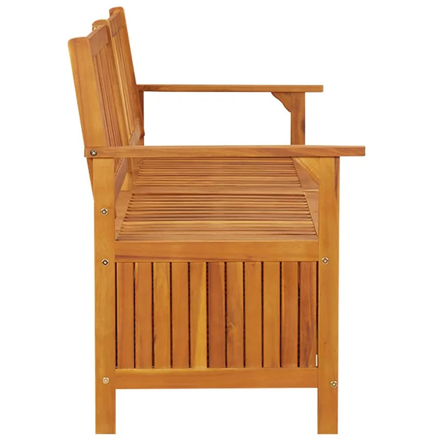 Banc de rangement 170 cm Bois d'acacia solide - 4