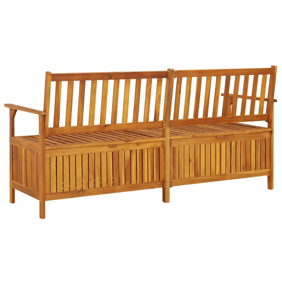 Banc de rangement 170 cm Bois d'acacia solide - 5