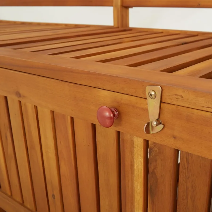 Banc de rangement 170 cm Bois d'acacia solide - 6