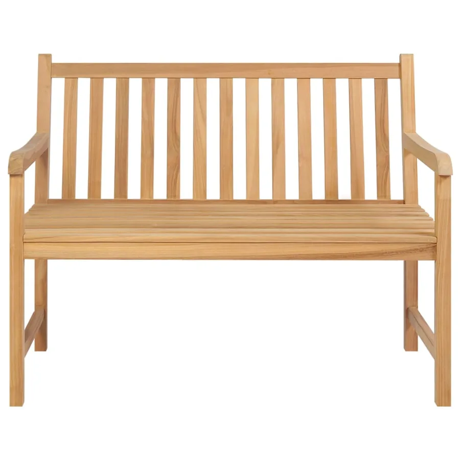 Banc de jardin 114 cm bois de teck solide - 2
